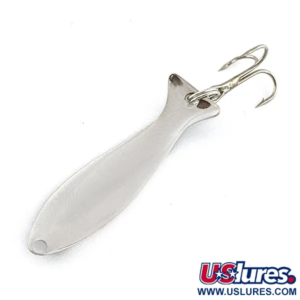 Vintage   Worth Fly Rod Demon , 3/64oz black/white/nickel fishing spoon #22169