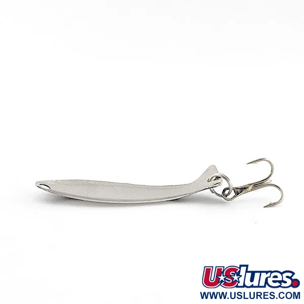 Vintage   Worth Fly Rod Demon , 3/64oz black/white/nickel fishing spoon #22169