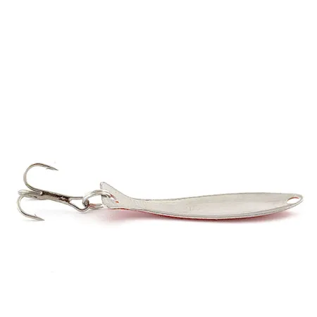 Vintage Worth Fly Rod Demon , 3/64oz ed/white/nickel fishing spoon #20080