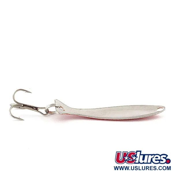 Vintage Worth Fly Rod Demon , 3/64oz ed/white/nickel fishing spoon #20080