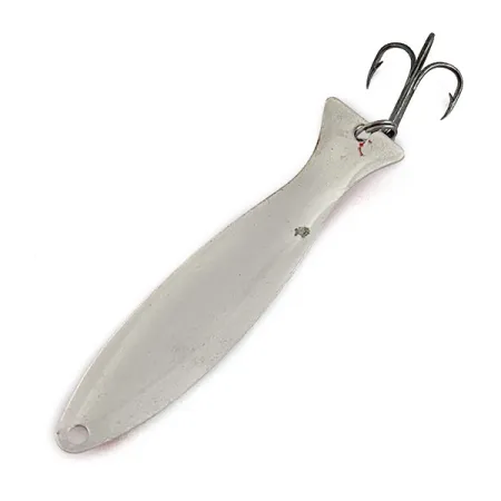 Vintage Worth Fly Rod Demon, 3/32oz red/white/nickel fishing spoon #20081