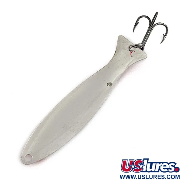 Vintage   Worth Fly Rod Demon, 3/32oz red/white/nickel fishing spoon #20081