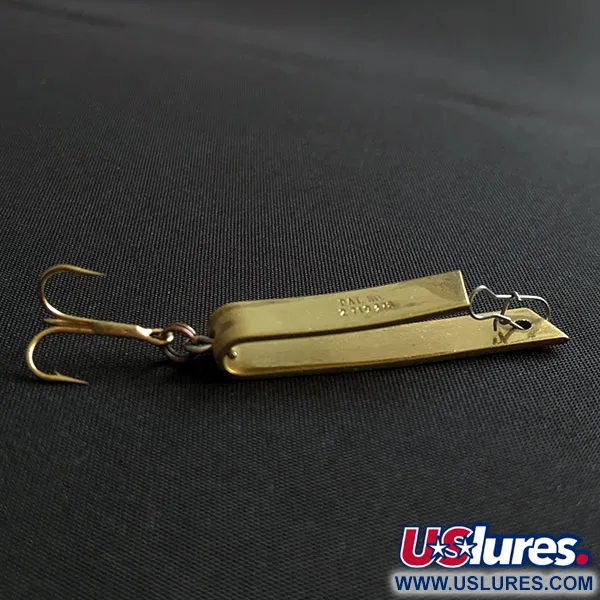 Vintage   Luhr Jensen Super-Duper 503, 1/8oz gold/red fishing spoon #20085