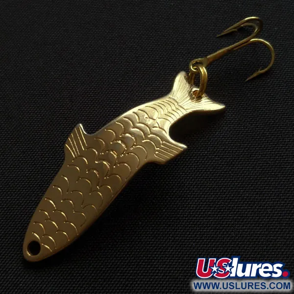 Vintage Acme Phoebe, 1/8oz gold fishing spoon #20086