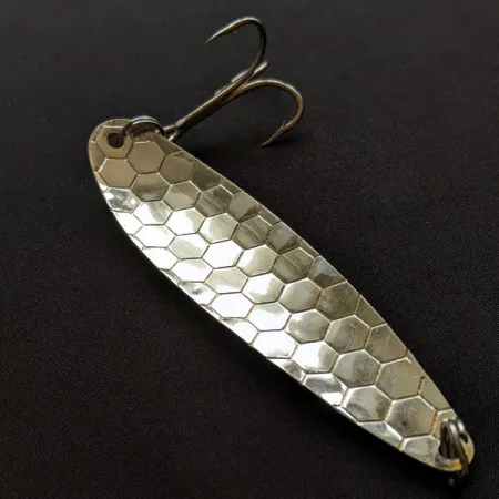 Vintage Silver Horde / Gold Star  Silver Horde Gold Star KF 5H, 3/5oz rainbow/silver fishing spoon #20088