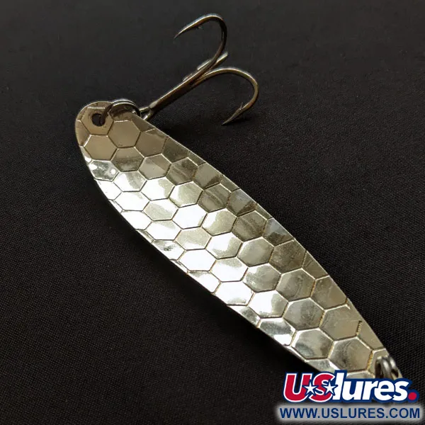 Vintage  Silver Horde / Gold Star  Silver Horde Gold Star KF 5H, 3/5oz rainbow/silver fishing spoon #20088