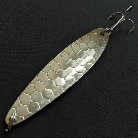 Vintage Silver Horde / Gold Star  Silver Horde Gold Star KF 5H, 3/5oz rainbow/silver fishing spoon #20088