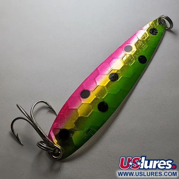 Vintage  Silver Horde / Gold Star  Silver Horde Gold Star KF 5H, 3/5oz rainbow/silver fishing spoon #20088