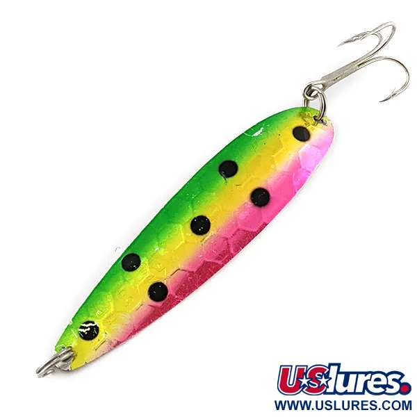 Vintage  Silver Horde / Gold Star  Silver Horde Gold Star KF 5H, 3/5oz rainbow/silver fishing spoon #20088