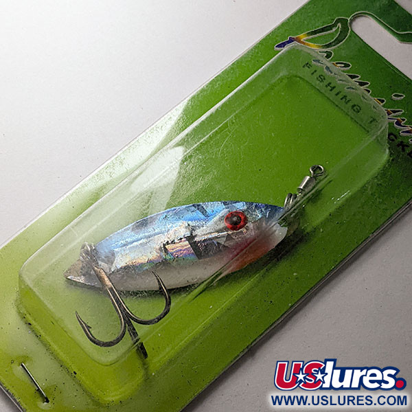   Wahoo Key Largo Swim'n Fin, Rattl, 1/4oz rainbow blue fishing spoon #20092