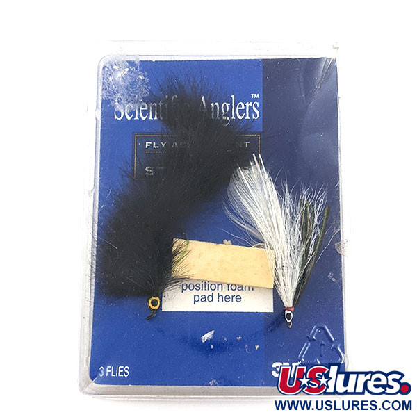  Other Scientific Anglers Bass Streamers 3М,  black White fishing #20093