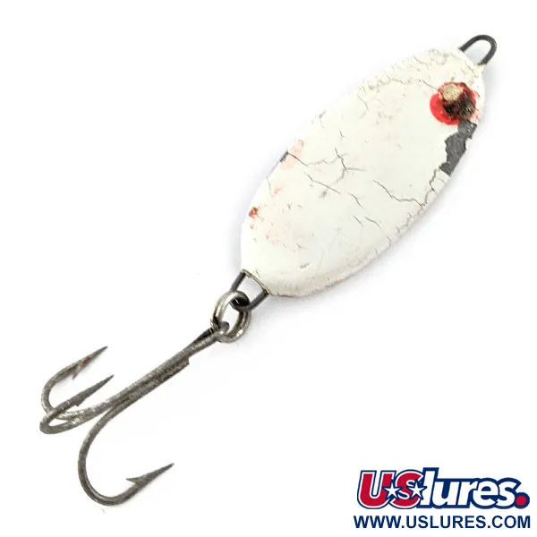 Vintage   Bomber Slab Spoon, 3/4oz white fishing spoon #20113
