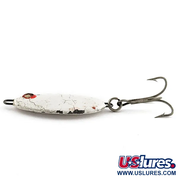 Vintage   Bomber Slab Spoon, 3/4oz white fishing spoon #20113
