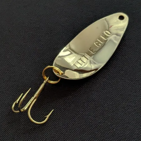 Vintage Acme Little Cleo, 1/16oz gold/red fishing spoon #20116