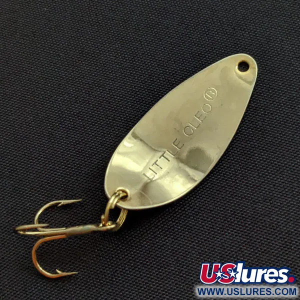 Vintage Acme Little Cleo, 1/16oz gold fishing spoon #20117