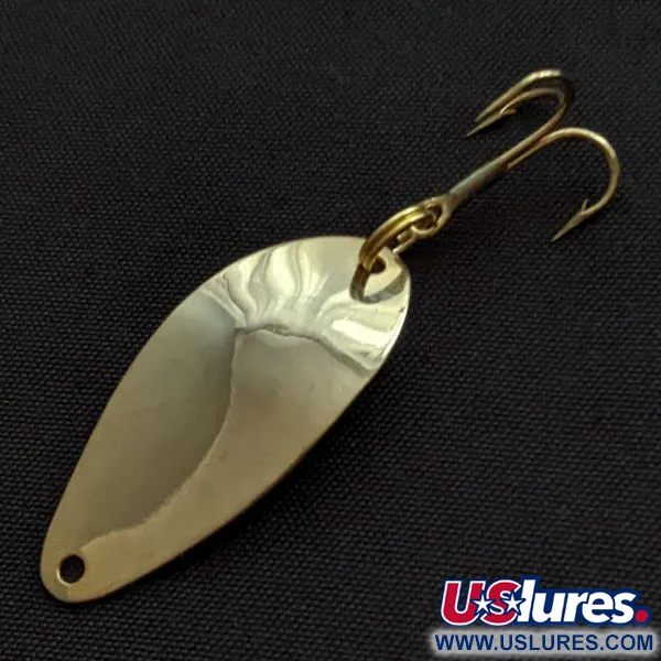 Vintage Acme Little Cleo, 1/16oz gold fishing spoon #20117
