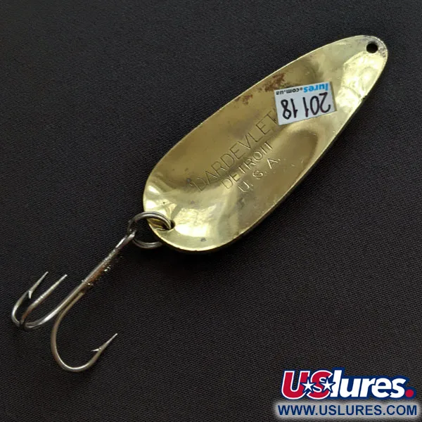 Vintage  Eppinger Dardevle Dardevlet, 3/4oz Brass fishing spoon #20118