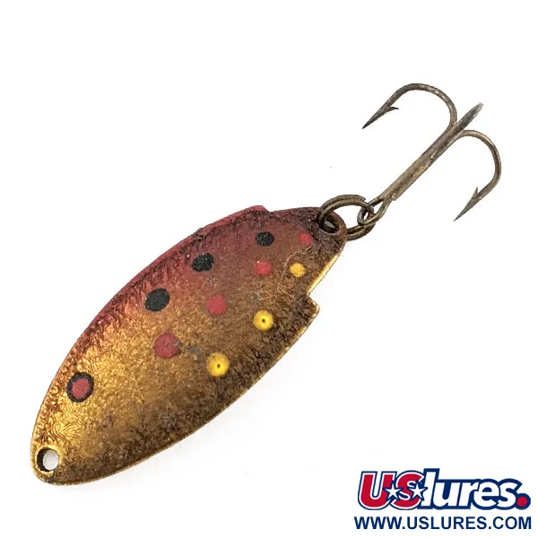 Vintage Thomas Buoyant, 3/16oz red/gold​ fishing spoon #20120