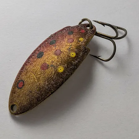Vintage Thomas Buoyant, 3/16oz red/gold​ fishing spoon #20120