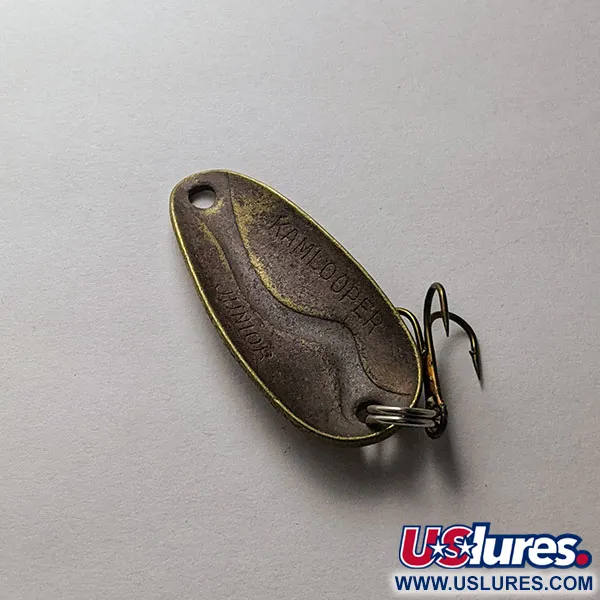 Vintage Acme Kamlooper Junior, 1/4oz brass fishing spoon #20126