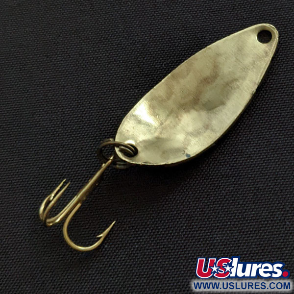 Vintage   Acme Little Cleo bubbles, 1/8oz gold fishing spoon #20129