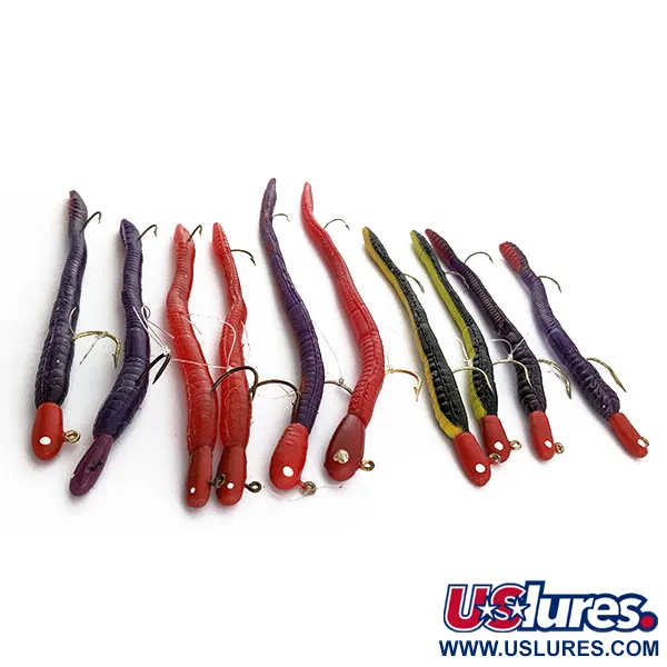 Vintage  Westys Westy Worms 1/4 4'' 1/2 6'',   fishing #20291