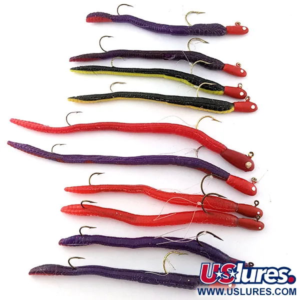 Vintage  Westys Westy Worms 1/4 4'' 1/2 6'',   fishing #20291