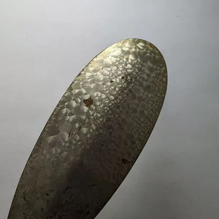 Vintage Johnson Silver Minnow Crystal, 1oz Crystal fishing spoon #20151