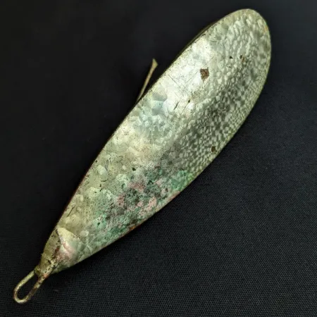 Vintage Johnson Silver Minnow Crystal, 1oz Crystal fishing spoon #20151
