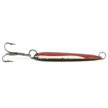 Vintage Other Vintage Fidler's Old Killer #2 spoon lure, 1oz brass/white/red fishing spoon #20172