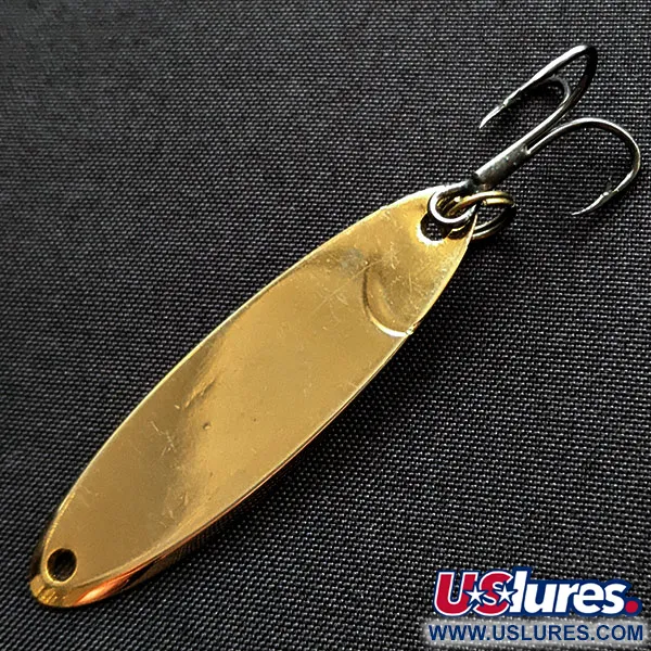 Vintage Acme Kastmaster, 1/4oz gold fishing spoon #20175