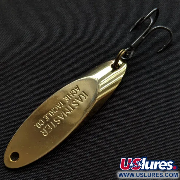 Vintage Acme Kastmaster, 1/4oz gold fishing spoon #20175