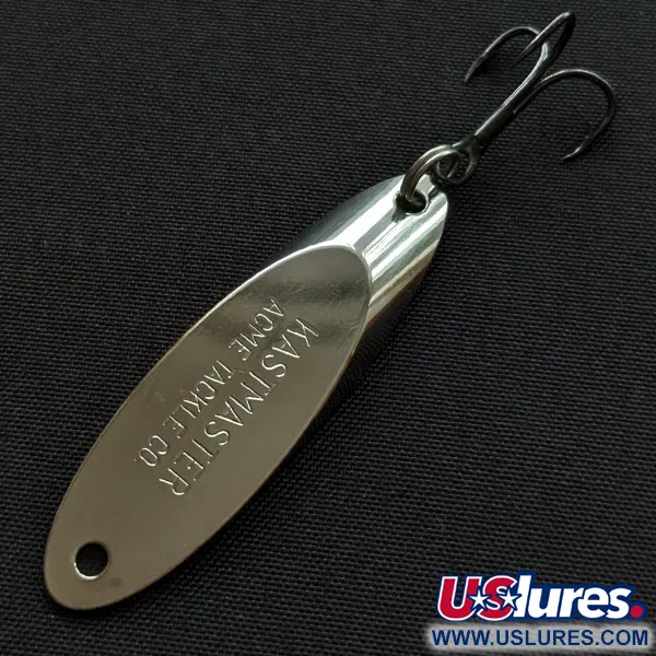 Vintage Acme Kastmaster, 1/4oz nickel fishing spoon #20176