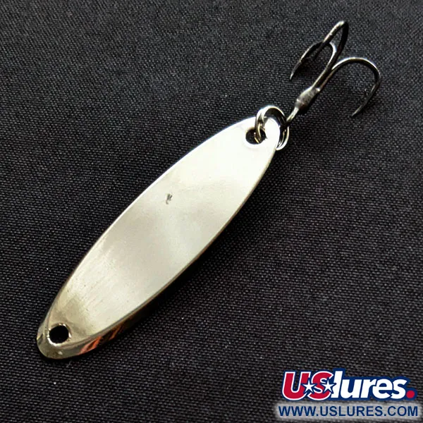 Vintage Acme Kastmaster, 1/4oz nickel/blue fishing spoon #20177