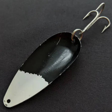 Vintage Eppinger Dardevle Dardevlet, 3/4oz Black/White fishing spoon #20183