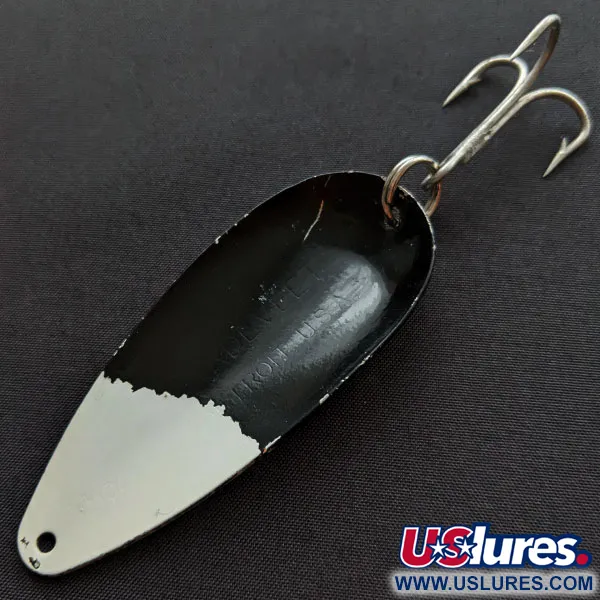 Vintage  Eppinger Dardevle Dardevlet, 3/4oz Black/White fishing spoon #20183