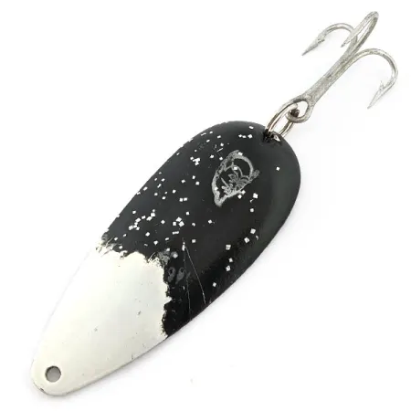 Vintage Eppinger Dardevle Dardevlet, 3/4oz Black/White fishing spoon #20183