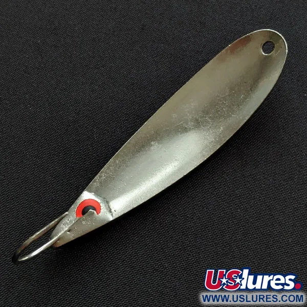 Vintage  Other G.W's ice fishing Lures, 1/2oz nickel fishing spoon #20185