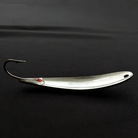 Vintage Other G.W's ice fishing Lures, 1/2oz nickel fishing spoon #20185