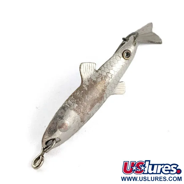 Vintage Vintage Fred Arbogast Spin-Liz fishing lure, 1/4oz silver fishing spoon #20187