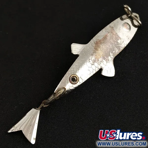 Vintage Vintage Fred Arbogast Spin-Liz fishing lure, 1/4oz silver fishing spoon #20187