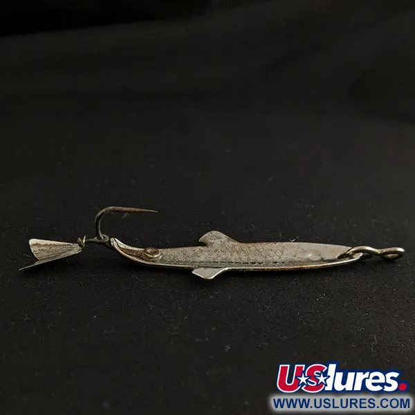 Vintage Vintage Fred Arbogast Spin-Liz fishing lure, 1/4oz silver fishing spoon #20187