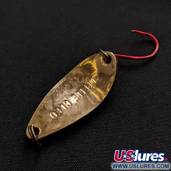 Vintage Seneca Little Cleo, 3/16oz copper/red fishing spoon #20220