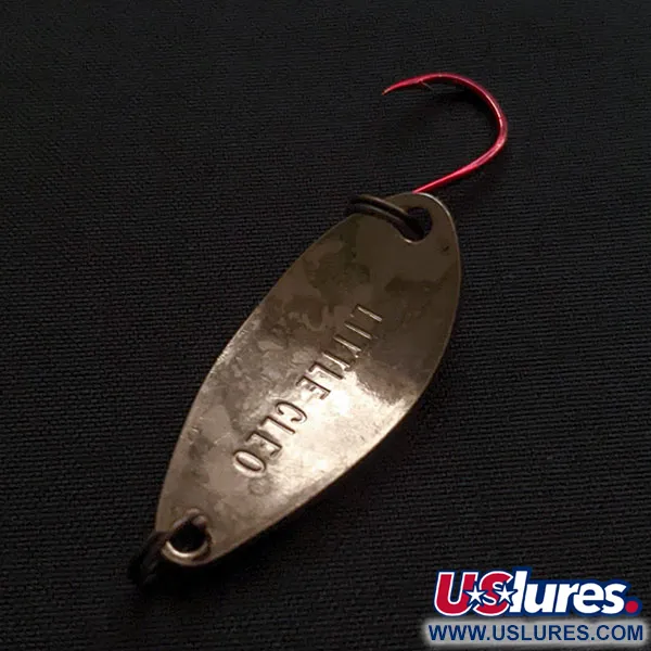 Vintage Seneca Little Cleo, 3/16oz copper/red fishing spoon #20220