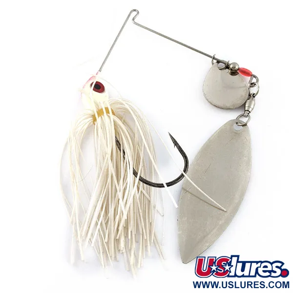 Vintage   Strike King Red Eyed Spinnerbaits , 3/5oz nickel/white fishing #20224