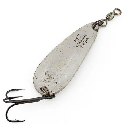 Vintage Gibbs Tempter, 1/2oz nickel fishing spoon #20229