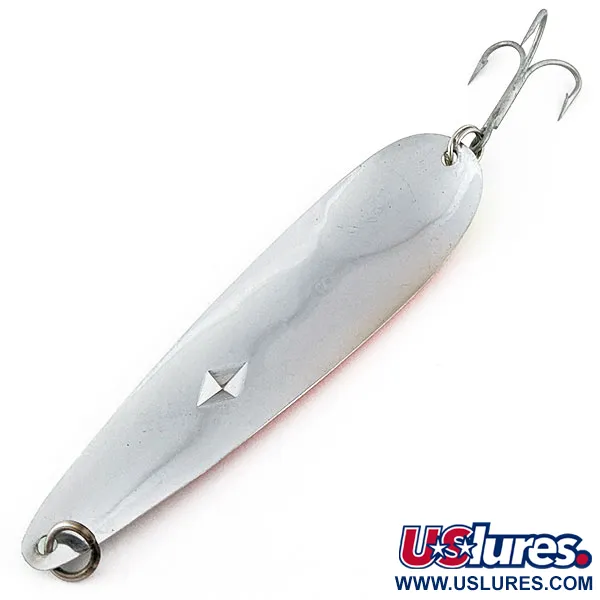 Vintage Luhr Jensen Diamond King, 1/2oz Fire Tiger fishing spoon #20231