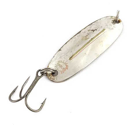 Vintage Williams Wabler W40, 1/4oz silver fishing spoon #20239