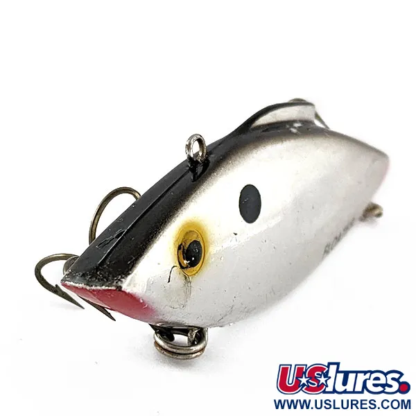 Vintage   Bill Lewis Rat-L-Trap Floater, 1/3oz Chrome Black Back fishing lure #20242