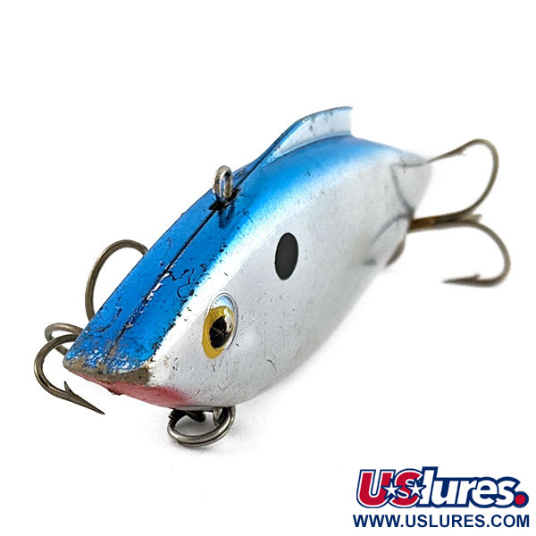 Vintage Bill Lewis Rat-L-Trap, 1/2oz Chrome Blue Back fishing lure